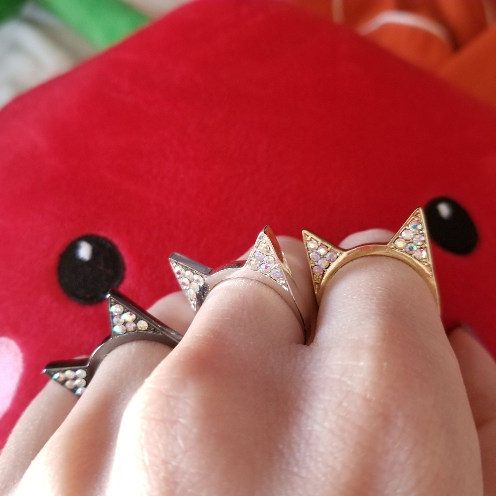 Cat-ear ring set - Picture 2 of 2
